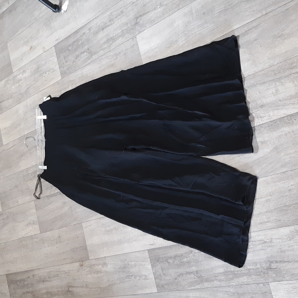 Womens black dress Slacks sz 10 lined Sheer legs ARMANI PANTS CALIENDO JR NITES